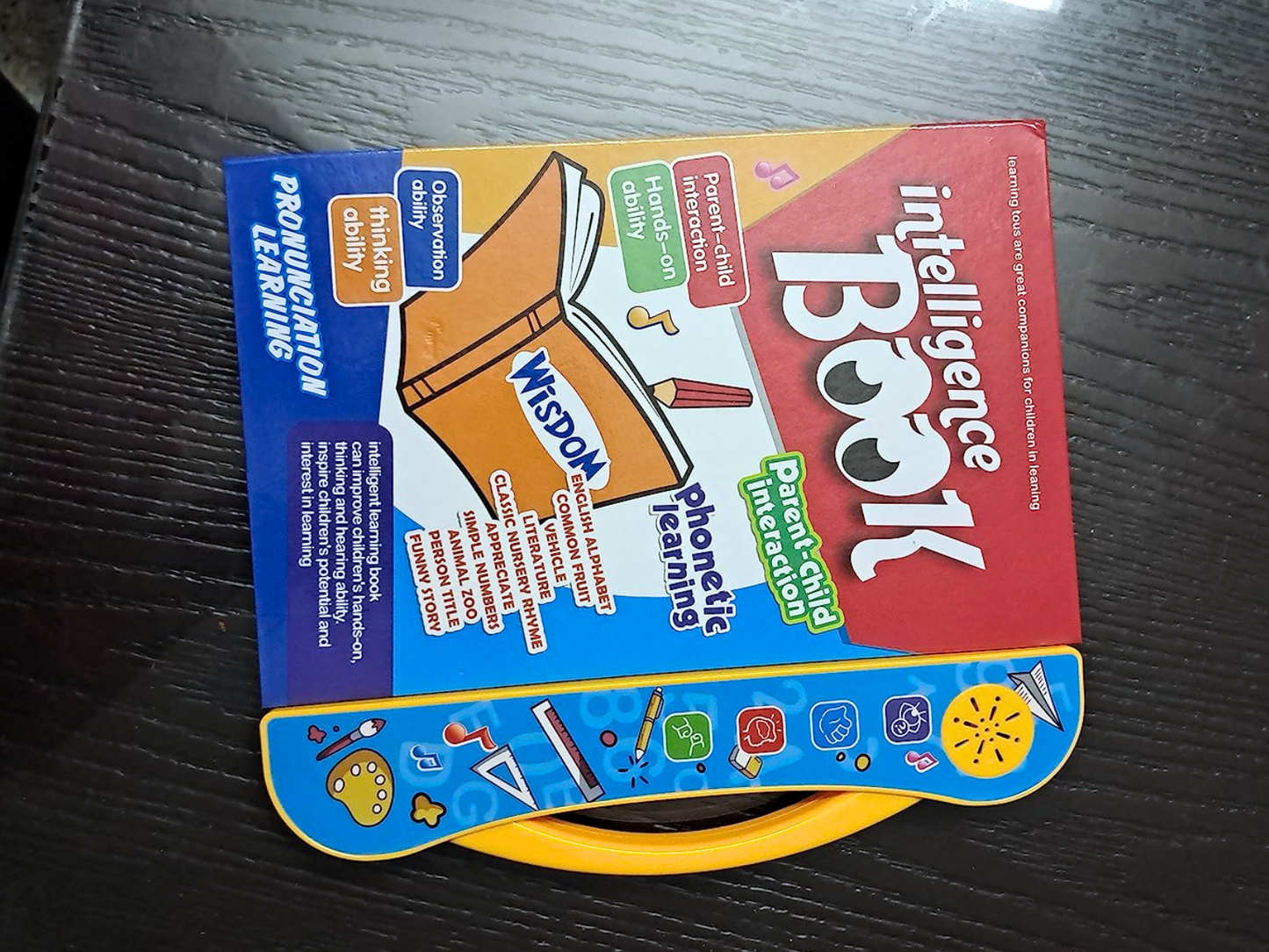 Interactive Musical Learning Book for Toddlers – Touch & Talk Phonics E-Book, 3+ Years (Batteries Not Included)